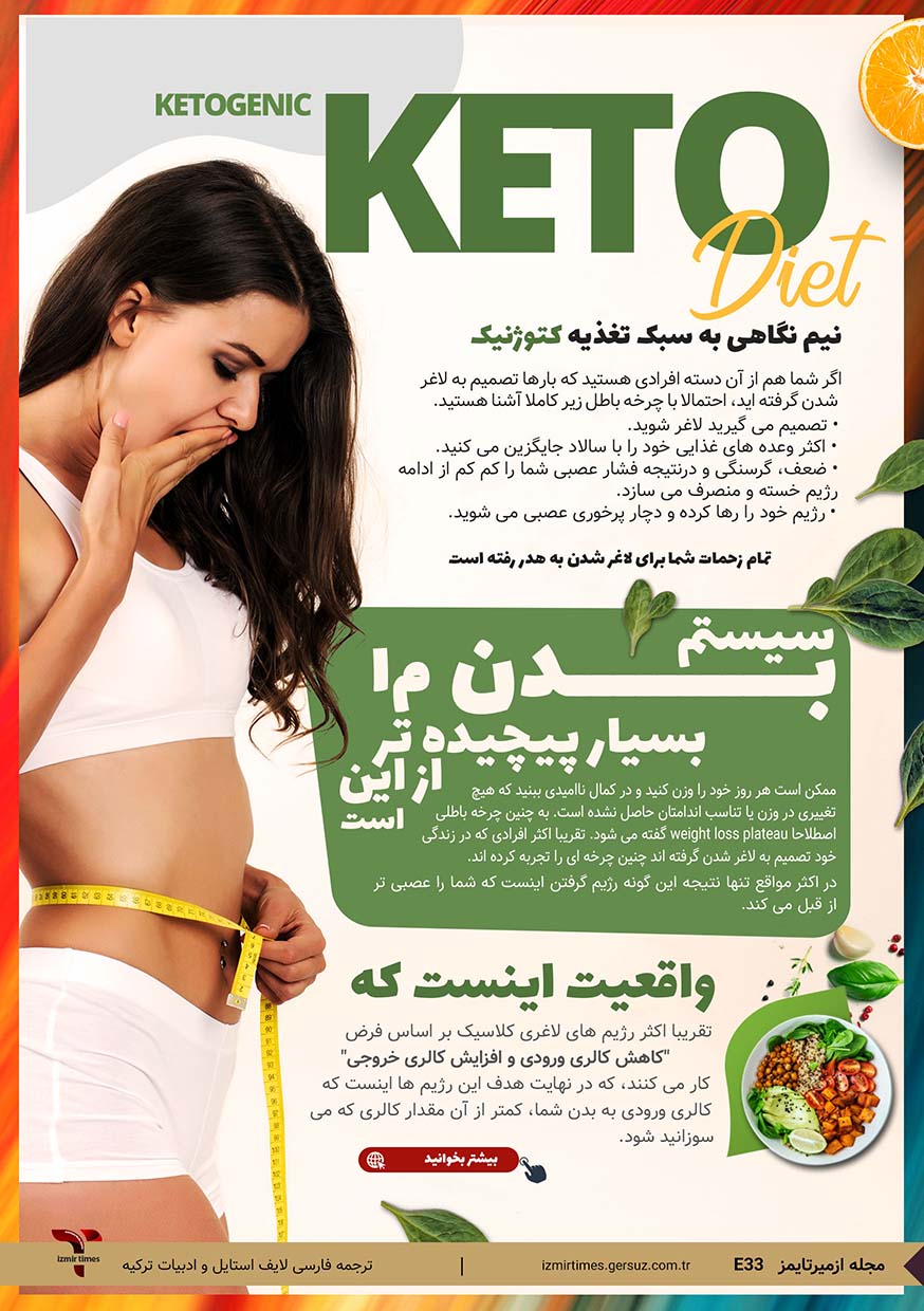 نیم نگاهی به رژیم غذایی کتوژنیک و مزایای آن